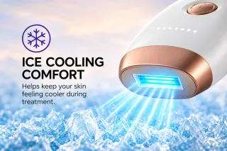 CYPH/1 IPL device cooling treatment window