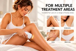 At-home IPL treatment areas